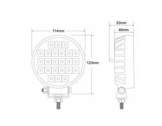 Faro de trabajo 24 leds 24w nuevo