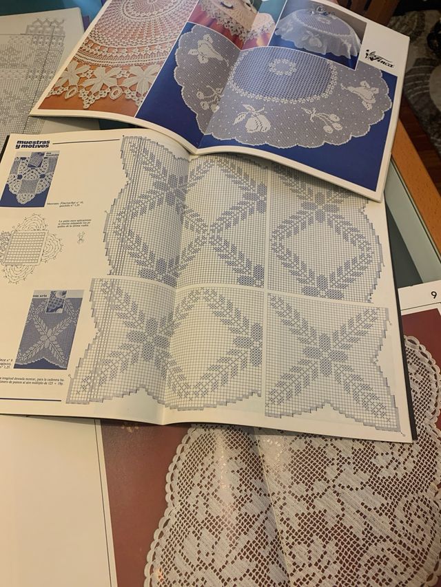 Revistas Muestras y Motivos Hilo solo lote de 7