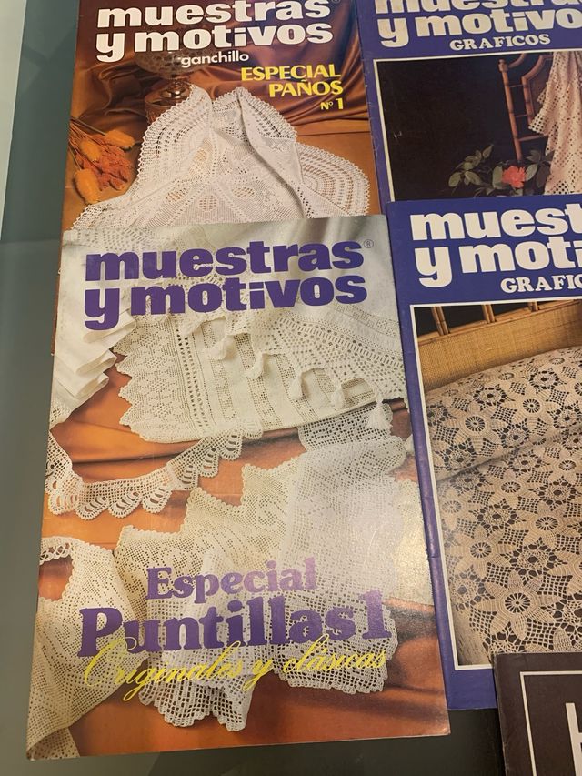 Revistas Muestras y Motivos Hilo solo lote de 7