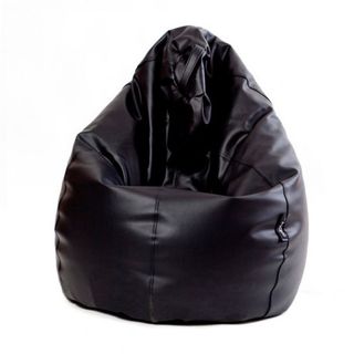 ✅ Puff negro sillón cómodo niños