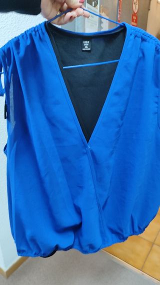 Lote 2 blusas cruzadas talla XL