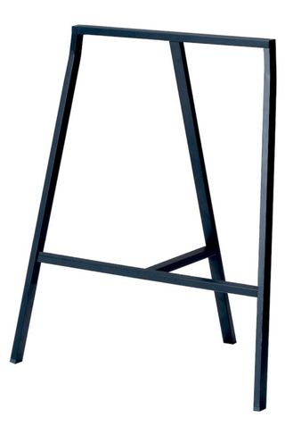 2 cavalletti in metallo nero