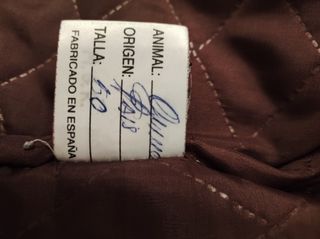 Chaquetón de piel mujer