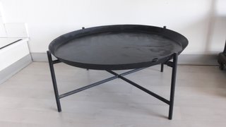 Mesa de centro negra metálica Ikea