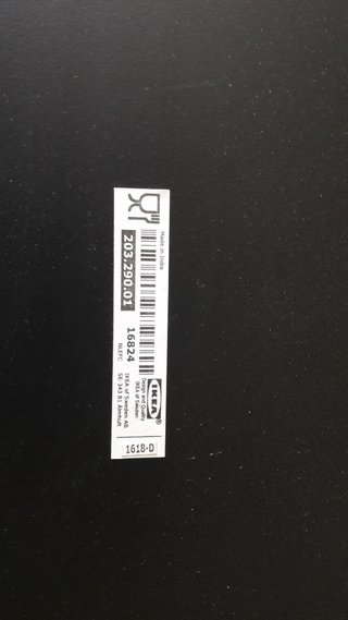 Mesa de centro negra metálica Ikea