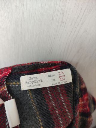 Vestido Zara 3-4 años