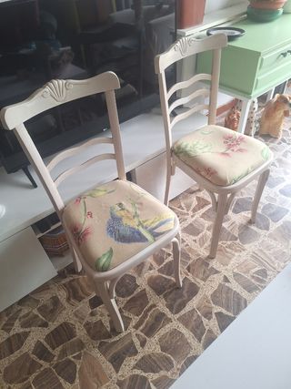 Sillas vintage restauradas
