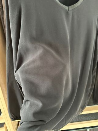 Camisa negra mujer Mango