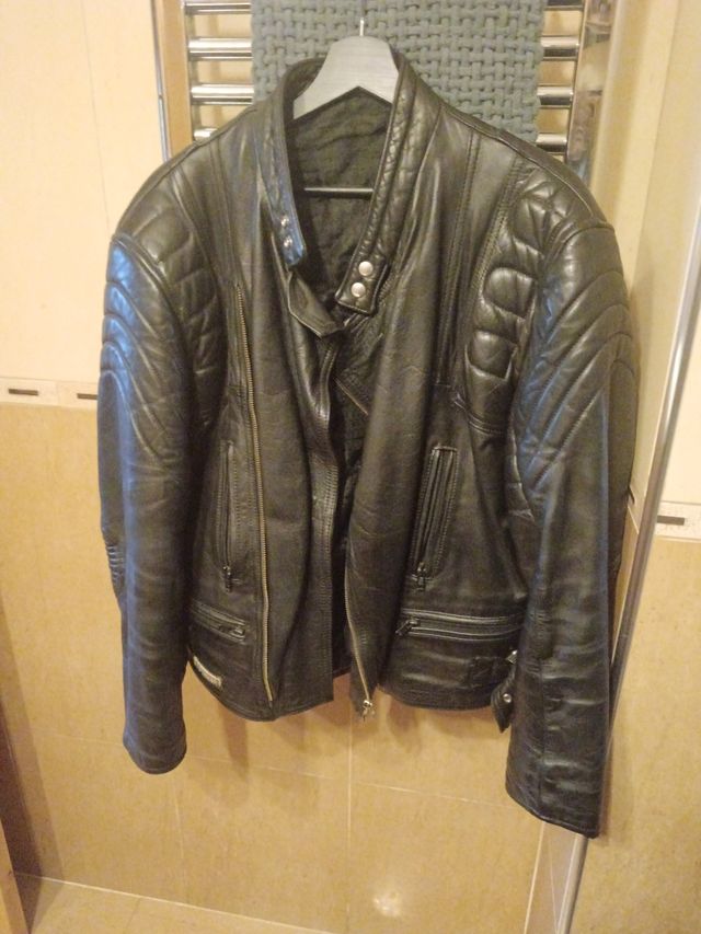 Giacca da motociclista in pelle