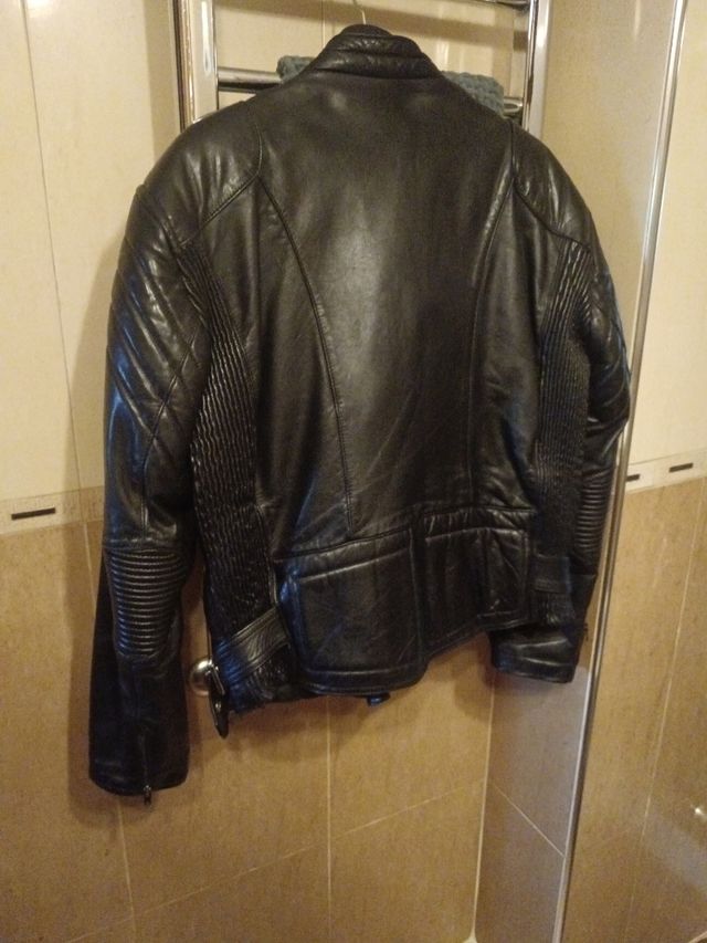 Giacca da motociclista in pelle