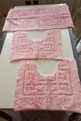 Set 3 tappeti bagno