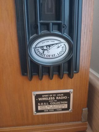 Radio antigua vintage Spirit of St Louis funciona