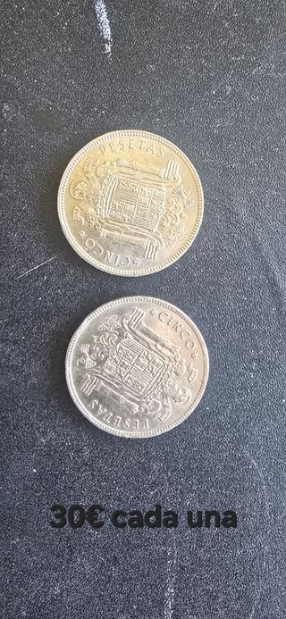 Moneda 5 pesetas 1949