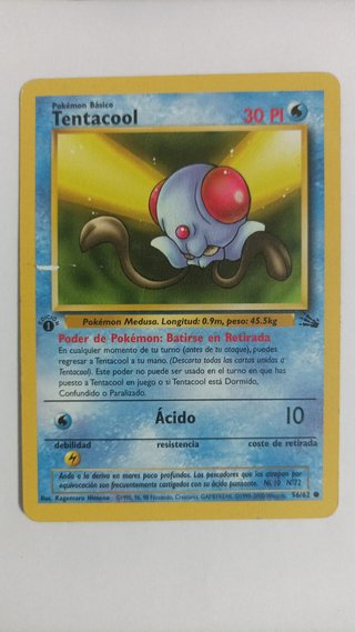 Carta Pokémon 1999 TCG 1° edición VARIOS 6