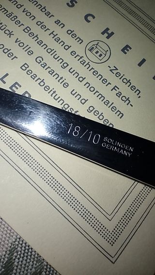 Solingen argenteria posate 24 carati