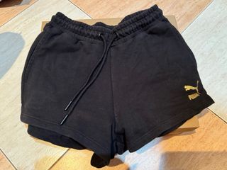 Pantalón corto de chándal negro Puma