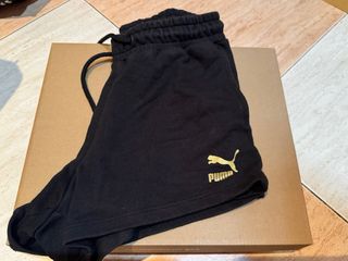 Pantalón corto de chándal negro Puma