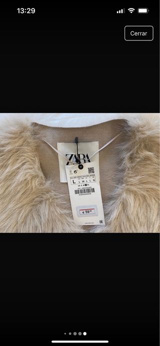 Chaleco pelo Zara L