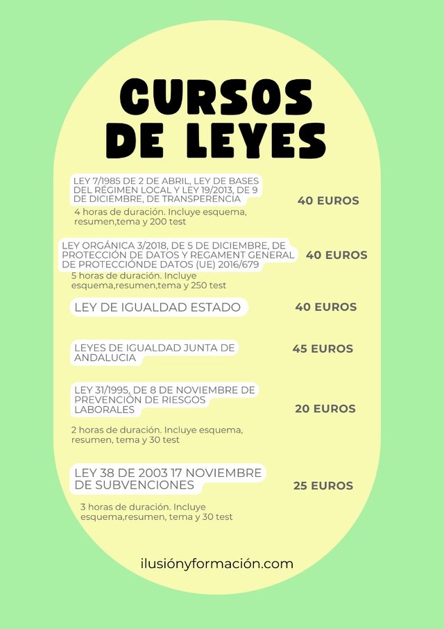 Curso leyes de oposiciones