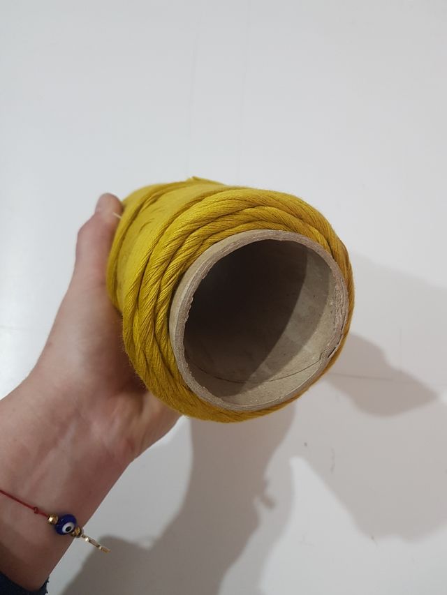 Rollo cuerda gorda manualidades