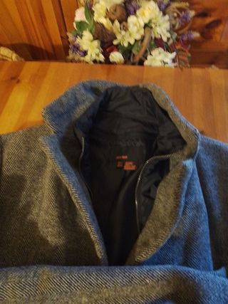 Giaccone uomo" Zara"grigio e nero.