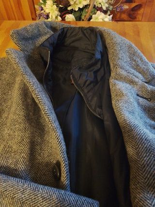 Giaccone uomo" Zara"grigio e nero.