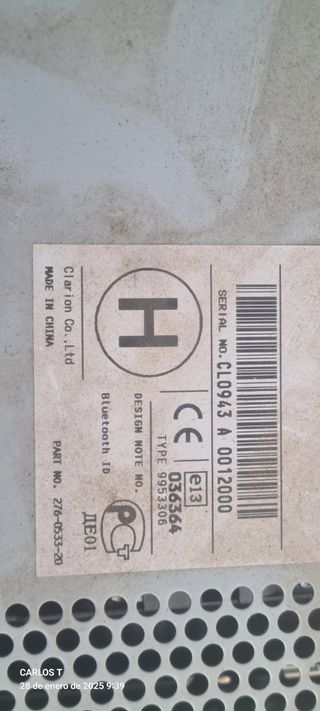 Vendo radio de Nissan nv 200 2010