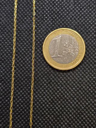 Cadena de Oro 18K, Bilbao fina, 2.07gr, 49.5cm.