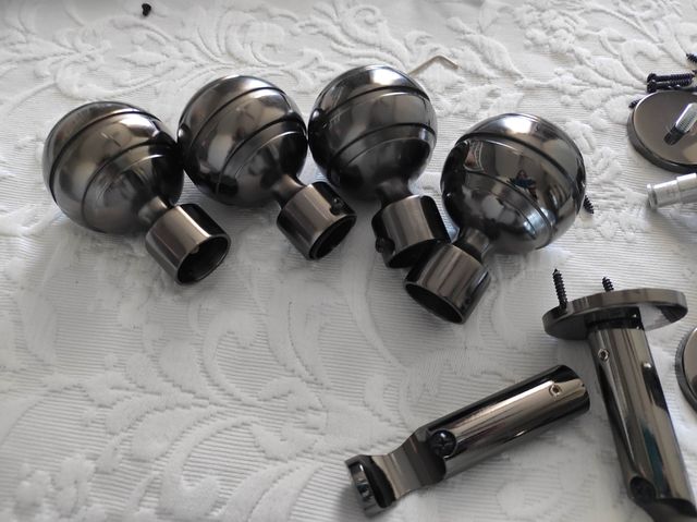 Conjunto 2 soportes + 2 terminaciones