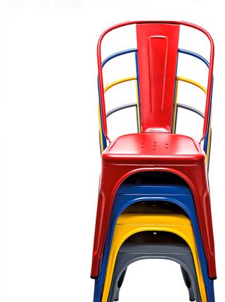 Pack x 4 Sillas BETA Apilables Rojas NUEVAS