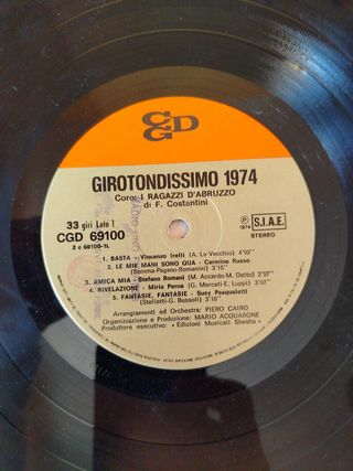 vinile 8 zecchino d'oro