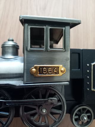 Tren decoracion vintage antiguo 1864 coleccionista