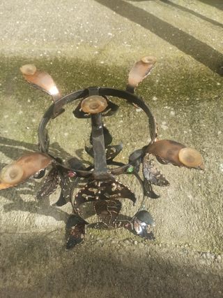 Mesa de forja hecha por herrero,unica