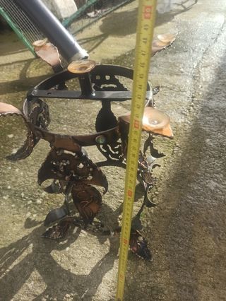 Mesa de forja hecha por herrero,unica