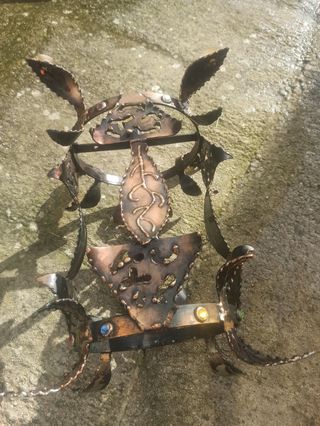 Mesa de forja hecha por herrero,unica