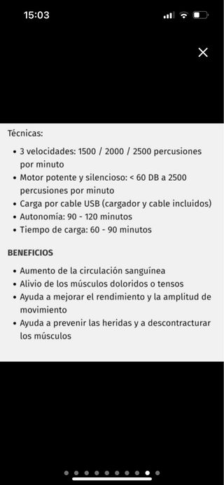 COMPEX PISTOLA MASAJE FIXX MINI ORIGINAL GYM