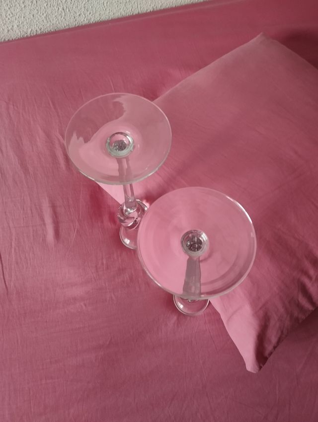 Portavelas - Candelabros cristal altos 26 cms