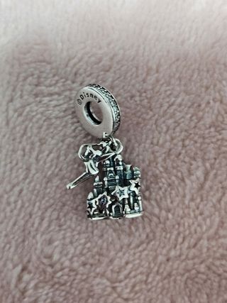 Charm Castillo Disney y Campanilla plata