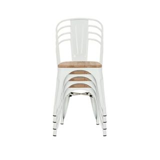 Pack x 4 Sillas BETA Apilables Blancas NUEVAS