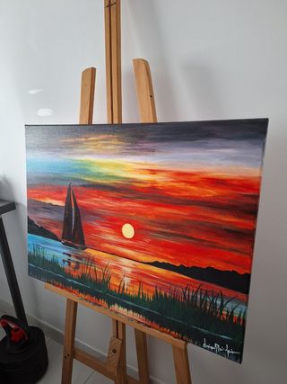 Cuadro paisaje marítimo