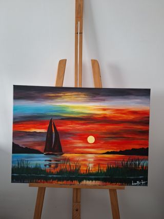 Cuadro paisaje marítimo