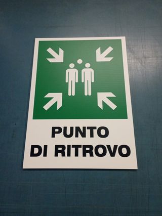 Cartello "Punto di Ritrovo" formato A4