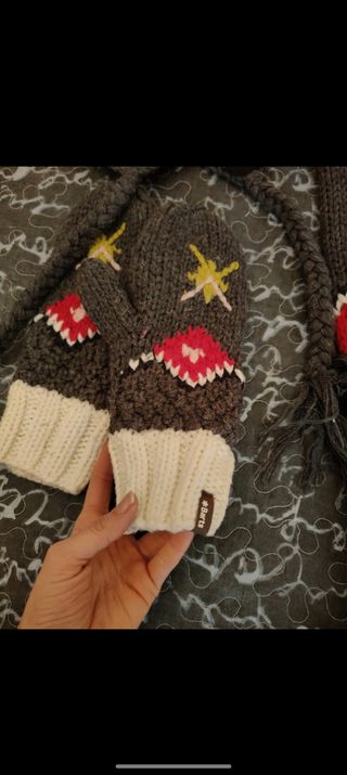 Conjunto invierno gorro, manoplas,bufand