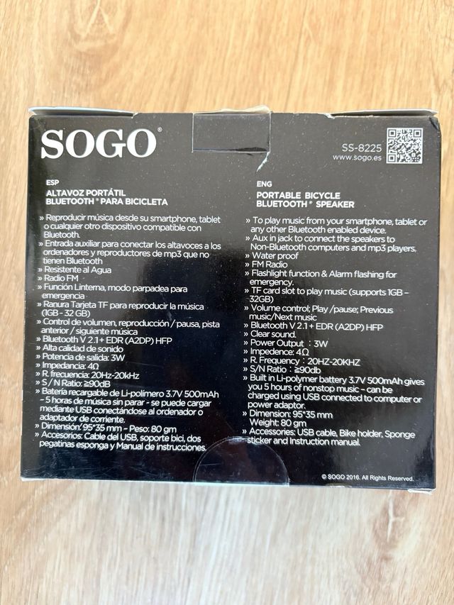 Altavoz portatil bicicleta