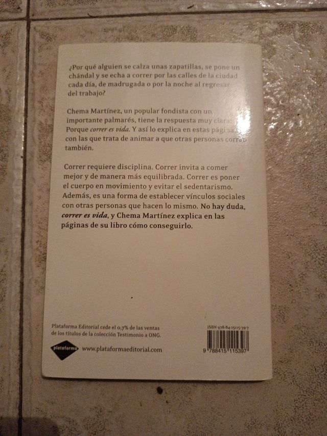 Correr es vida (Plataforma testimonio) (Spanish Edition)