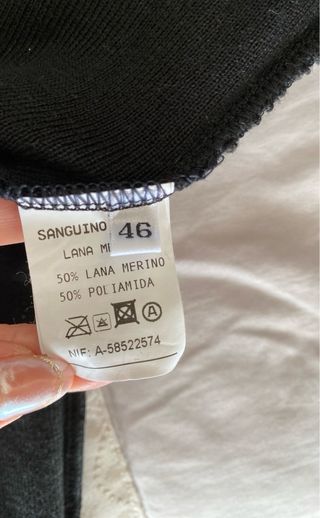 Jersey punto lana merino Sanguino talla L