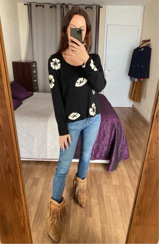 Jersey punto lana merino Sanguino talla L