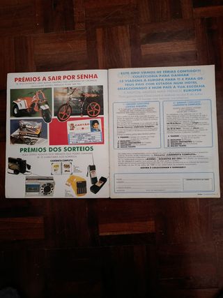 Caderneta de Cromos incompleta Aviões