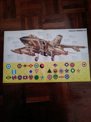 Caderneta de Cromos incompleta Aviões
