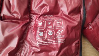 Plumífero Mango rojo hombre S